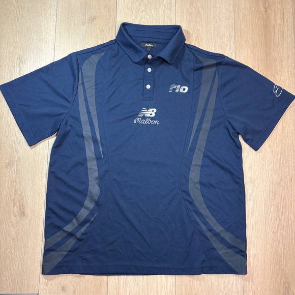 Malbon Golf Other - Malbon Golf x New Balance Elite Navy Blue Performance Polo Shirt Mens Large